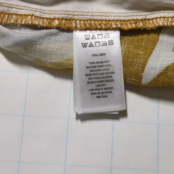 C&C California Floral Hawaiian linen peplum skirt size S - Picture 6 of 6